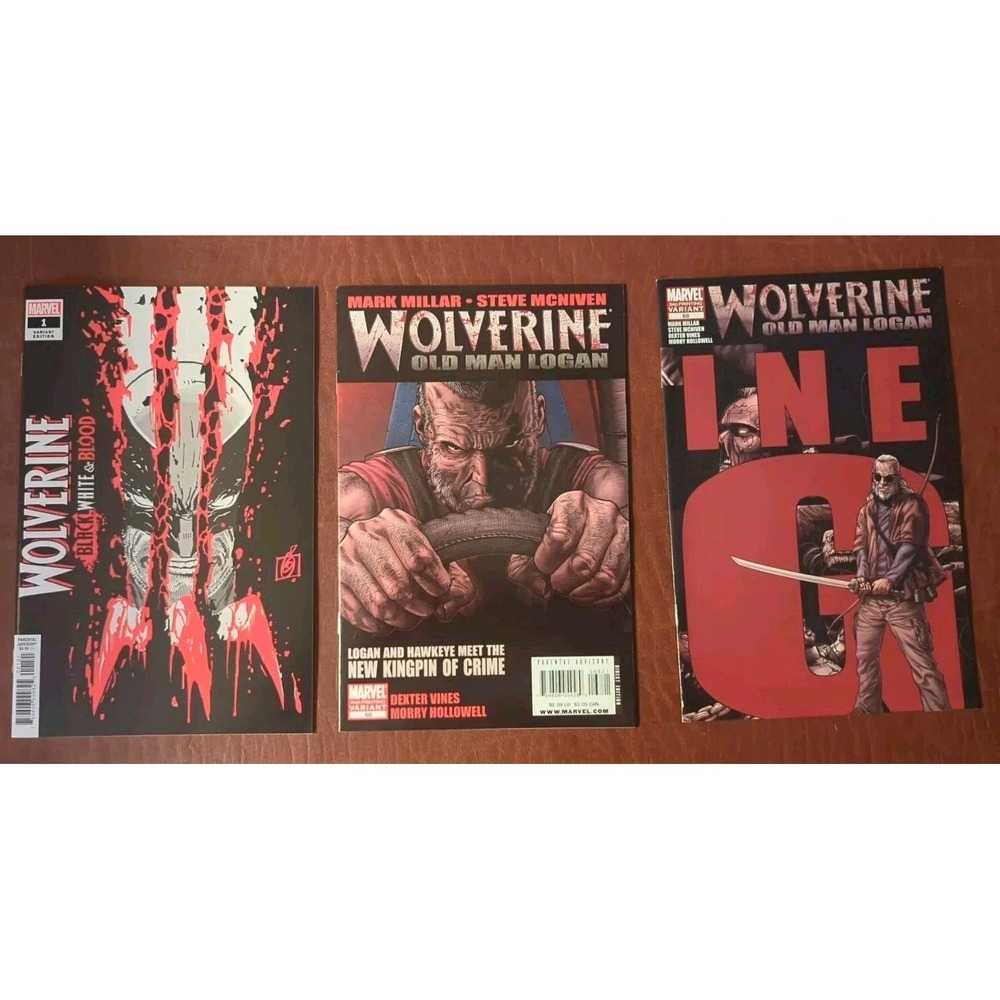Wolverine Comic Lot‎ of 3 (2008–2020) Old Man Logan Variants VF to NM Range